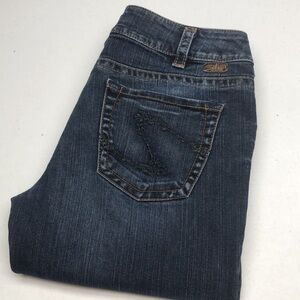 RETRO SILVER SUKI MID-RISE FLARE BOOTCUT JEANS 30x32 ⭐️